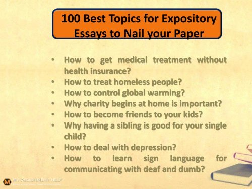 100 Powerful Expository Essay Topics That Will Make Your Teacher Love You pdf