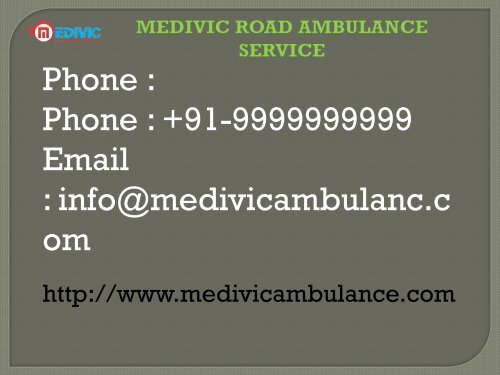 Medivic  Road Ambulance Service in Mayur Vihar  in low budget