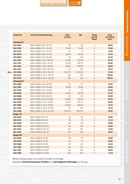 Missel Katalog 2018