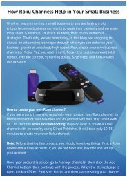 Grow your Business With the help of Roku Channel