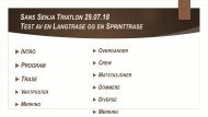 2018 Sans Senja Triatlon Sepia  Organiseringer