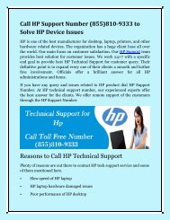 Call HP Support Number 1-855-810-9333 to Solve HP Device Issues