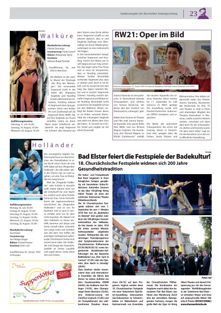 Festspielzeitung 2018 - Sonderausgabe der Bayreuther Sonntagszeitung