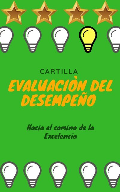 Cartilla de la Evaluación del desempeño  2