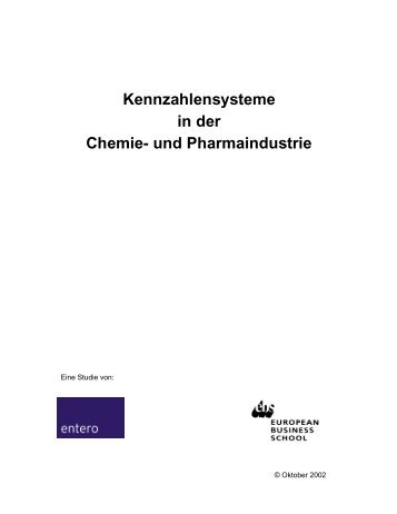 Kennzahlensysteme in der Chemie- und Pharmaindustrie - entero AG