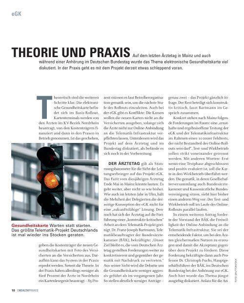 PATIENTENAKTEN (II) Verrät die Praxis-EDV ... - E-Health-Com