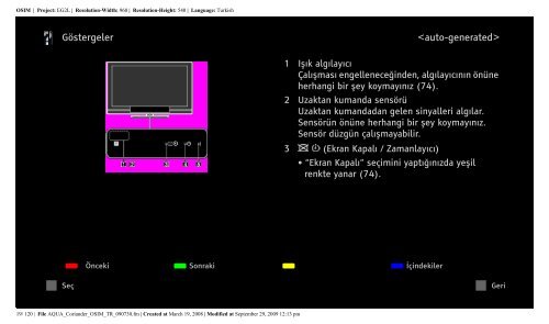 Sony KDL-37V5800 - KDL-37V5800 Istruzioni per l'uso Turco