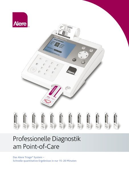 Professionelle Diagnostik am Point-of-Care - Alere