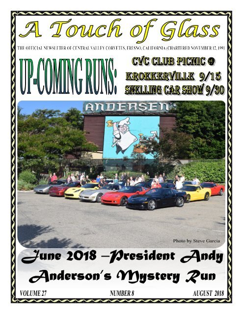 Central Valley Corvettes of Fresno - August 2018