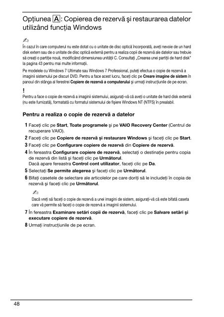 Sony VPCB11X9E - VPCB11X9E Guide de d&eacute;pannage Roumain