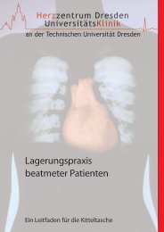 Lagerungspraxis beatmeter Patienten - Kardiologie Dresden