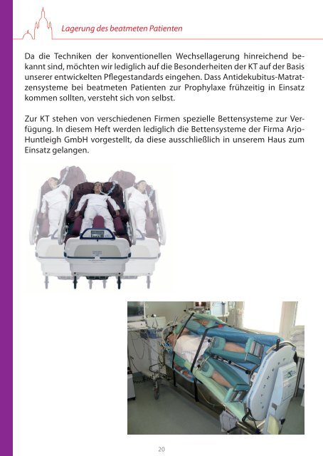 Lagerungspraxis beatmeter Patienten - Kardiologie Dresden