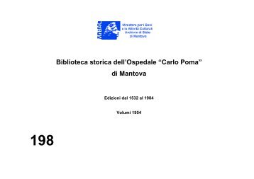 Biblioteca storica dell'Ospedale “Carlo Poma” di Mantova