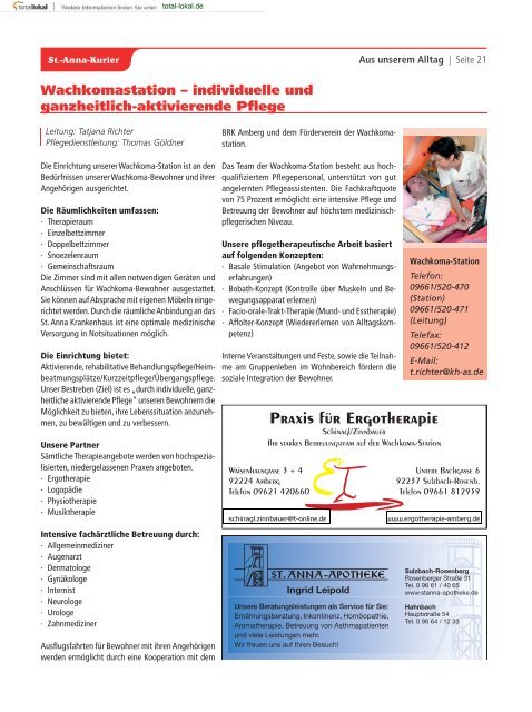 Orthopädie · Neurologie · Geriatrie - St. Anna Krankenhaus ...