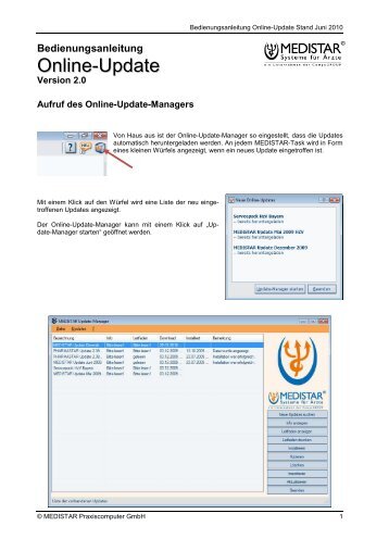 Bedienungsanleitung - Medistar