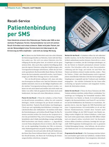 Recall-Service – Patientenbindung per SMS, PDF-Datei