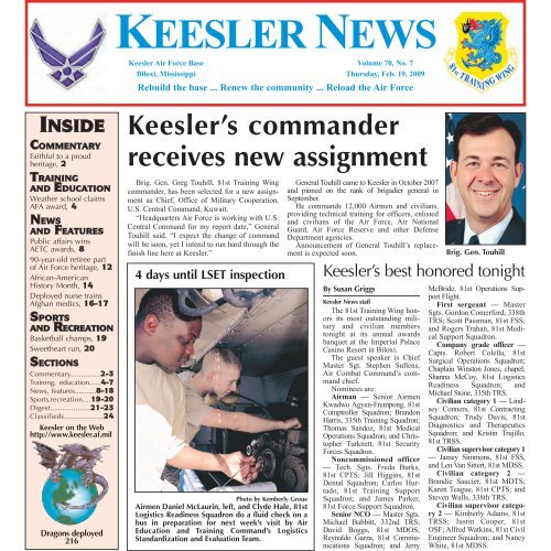 KEESLER NEWS - Keesler Air Force Base - Air Force Link