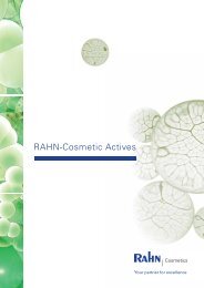 RAHN-Cosmetic Actives - Rahn AG