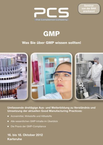 GMP anschaulich - PCS