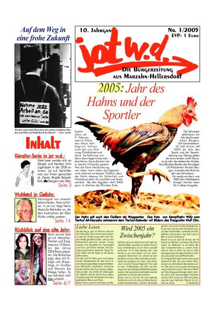 Vollständiger Text der Ausgabe 01/2005 (PDF-Format - jot wd