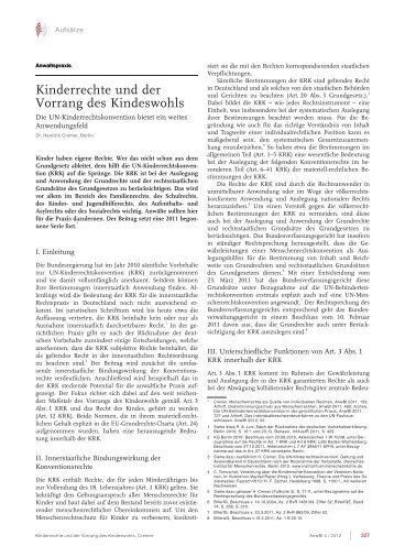 Kinderrechte und der Vorrang des Kindeswohls - Deutsches Institut ...