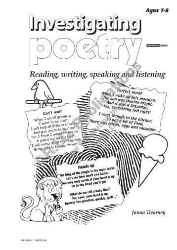 RIC-6274 Investigating Poetry Ages (7-8)