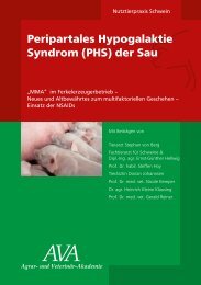 Peripartales Hypogalaktie Syndrom (PHS) der Sau - und Veterinär ...