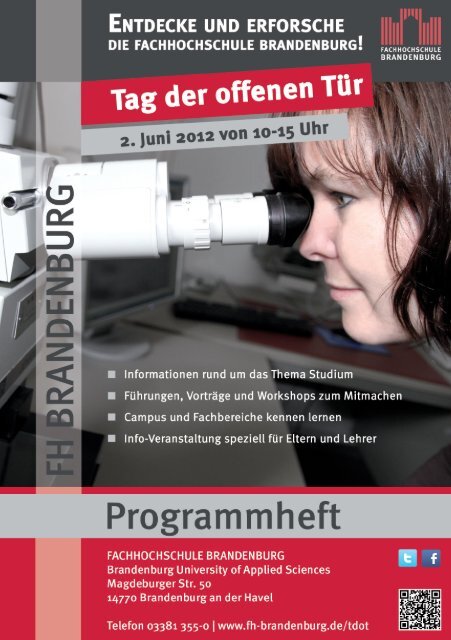 Programmheft Fachhochschule Brandenburg