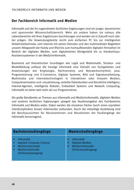 Programmheft - Fachhochschule Brandenburg