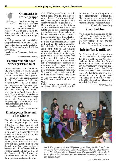 Greifswalder Gemeindebrief: Juni/Juli 2012 (2,5 MB