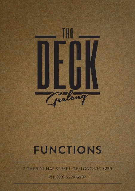 deck geelong functions booklet