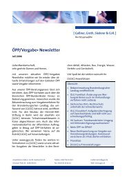 ÖPP/Vergabe• Newsletter - GGSC