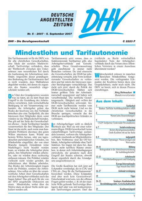 Stichwort AGG - DHV-Deutscher Handels- und Industrieangestellten ...