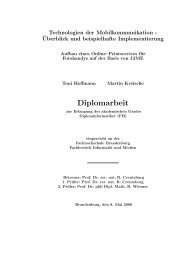 Diplomarbeit - Fachbereich Informatik und Medien ...