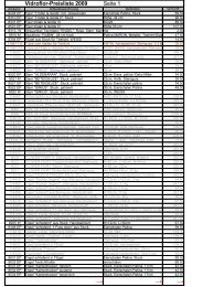 Vidroflor-Preisliste 2009 - Scheuermeyer