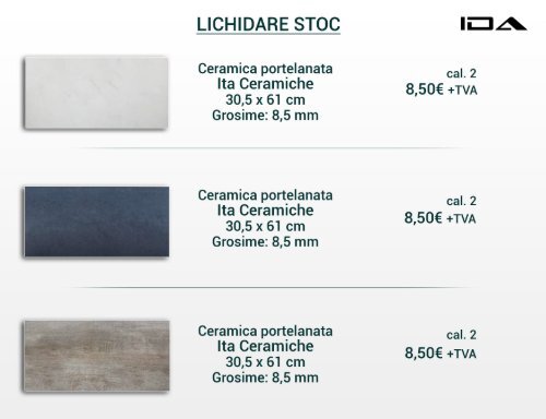 Lichidare stoc IDA Design - Gresie