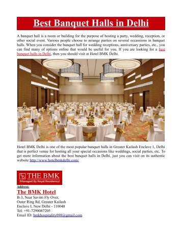 wedding banquet halls