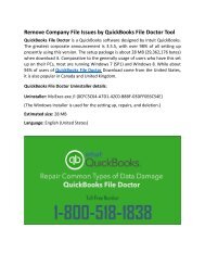 Use QuickBooks File Doctor for Company file Issues
