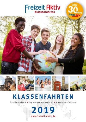 Freizeit-Aktiv Klassenfahrten Katalog 2019
