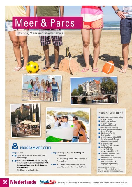 Freizeit-Aktiv Klassenfahrten Katalog 2019