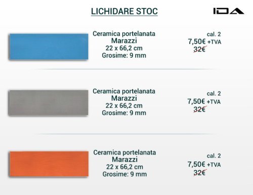 Lichidare stoc IDA Design - faianta