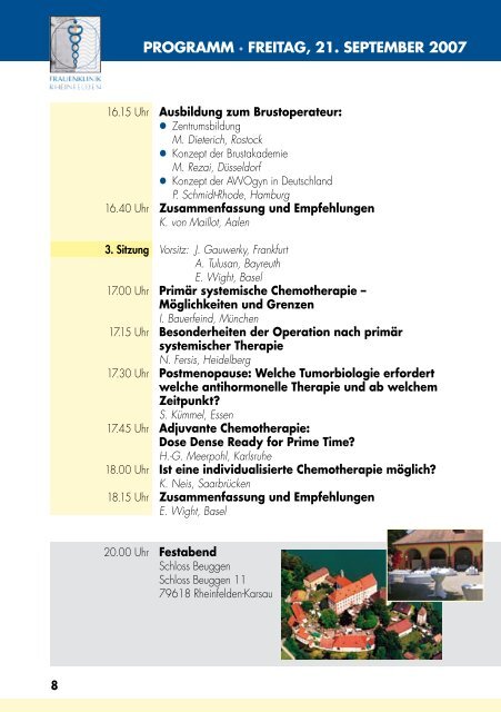 BrustkreBs und Brusterkrankungen - G-IMC