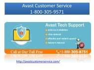 Avast Customer Service 1-800-305-9571