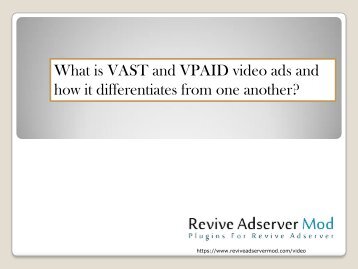 what is VAST and VPAID ads plugin