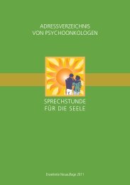 Sprechstunde für die Seele - GSK Onkologie