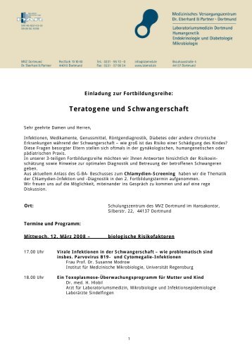 Teratogene und Schwangerschaft - labmed.de