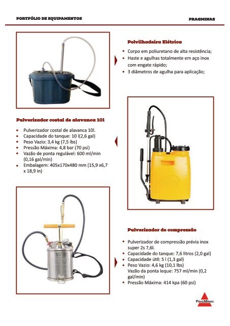 Folheto Equipamentos