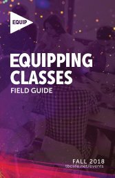 Equipping Classes Field Guide - Fall 2018