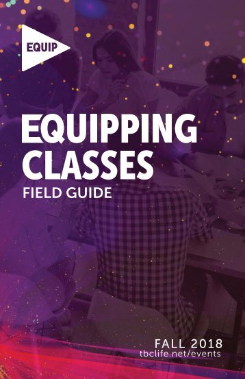 Equipping Classes Field Guide - Fall 2018