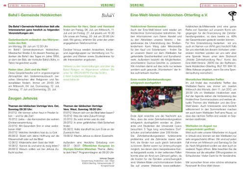 Ausgabe • Juli – August 2012 - Holzkirchen